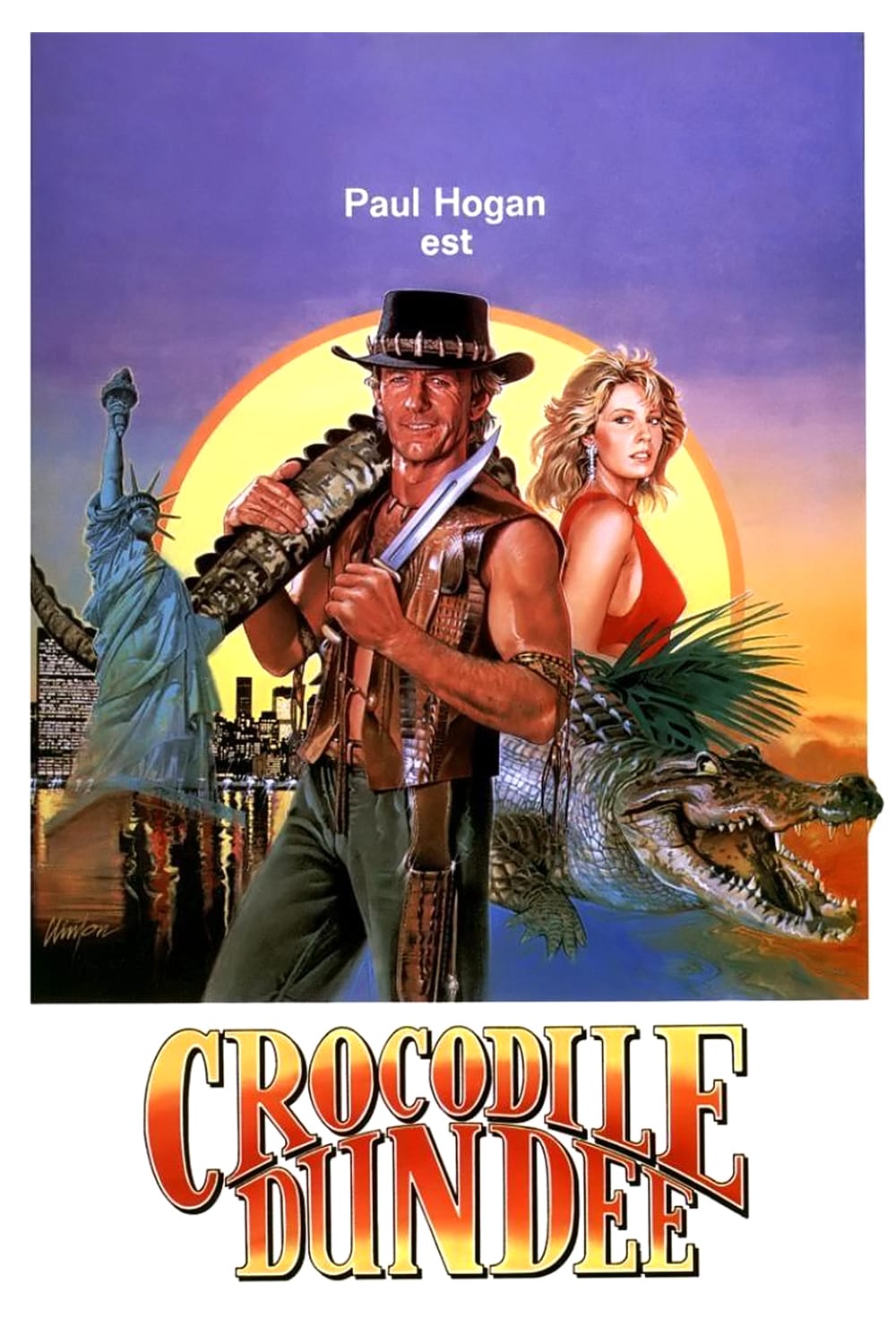 Affiche du film "Crocodile Dundee"