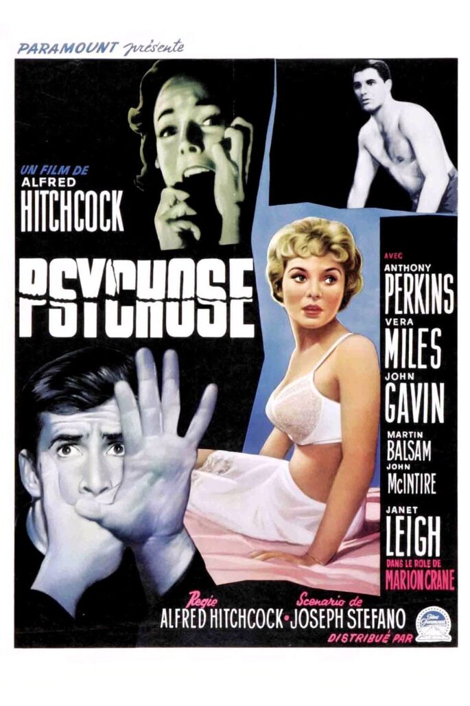 Affiche du film "Psychose"